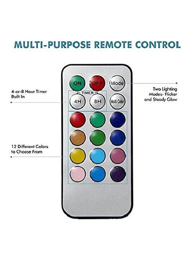 Generic - Skycandle Led Pillar Candle With Remote For Diwali Gift And All Purpose Gifting White - Image 1