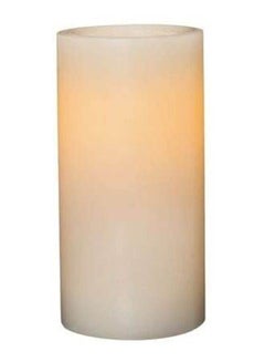 Generic Led Candle Wax Pillar Cream Vanilla Beige 6inch 