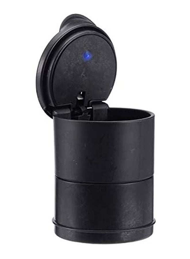 Car Ashtray Usb Charge Cable Blue Led Light Indicator Black 