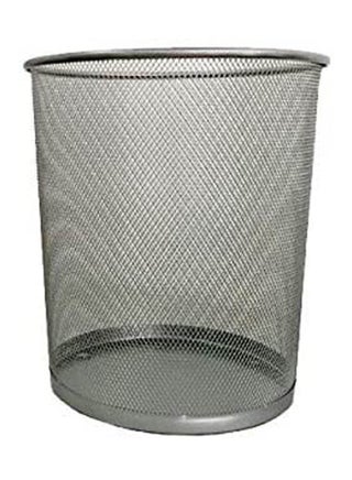 Deluxe Metal Mesh Waste Basket Silver - v1652089464/N53289263A_1