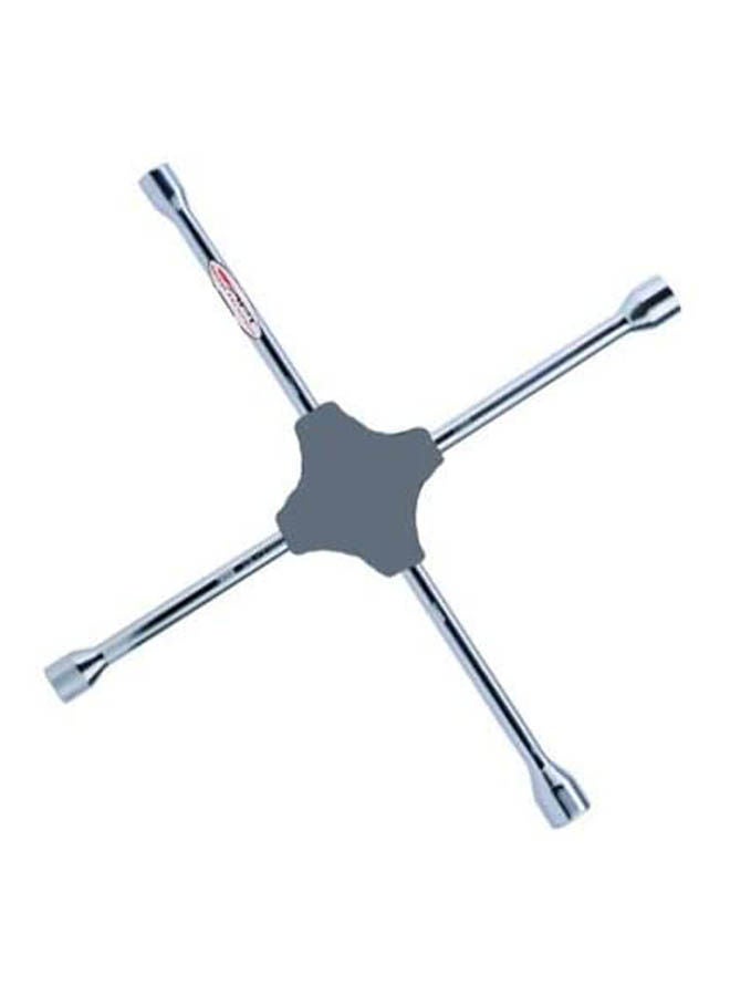 Generic Lug Wrench 4-Way 17-19-21-23 Silver 