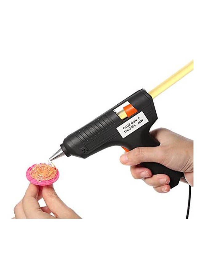 ماركة غير محددة Hot Melt Glue Gun Paintless Dent Repair Tool + 10Pcs Glue Sticks Black  - Image 2