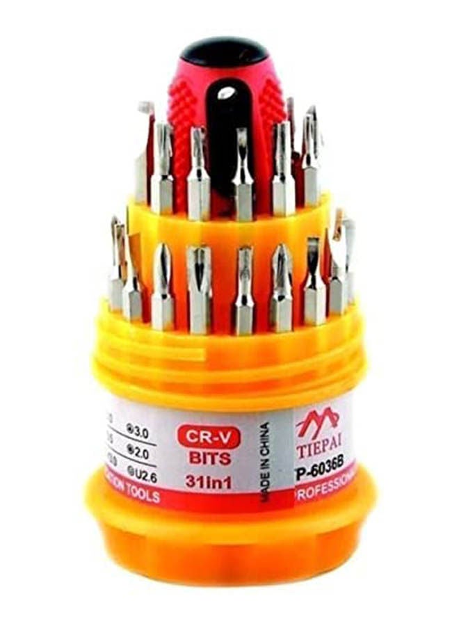 Generic 31 In 1 Precision Magnetic Mini Screwdriver Set Multicolour 