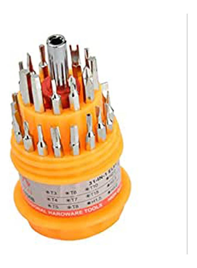 31 قطعة مفك براغي متعدد الوظائف، 31 قطعة في برتقالي واحد