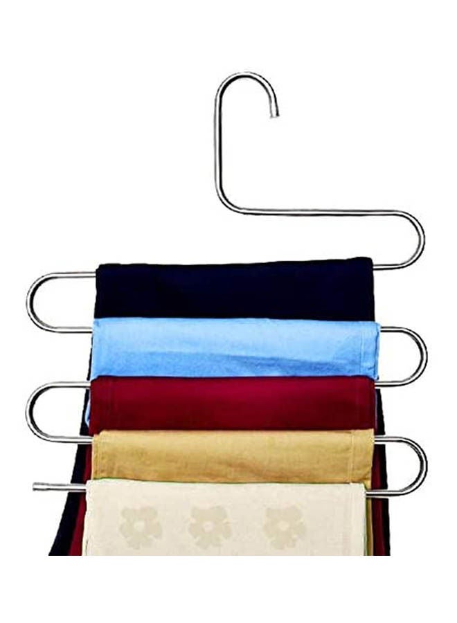 Generic - 3 Pack Multi Layers Metal Pant Slack Hangers Silver - Image 1