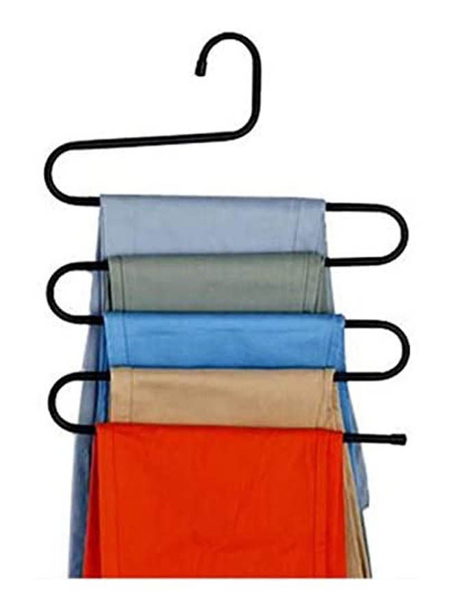 3 Pcs 5 Layers Trousers Hanger Pants Clothes Holder Black  - Image 2