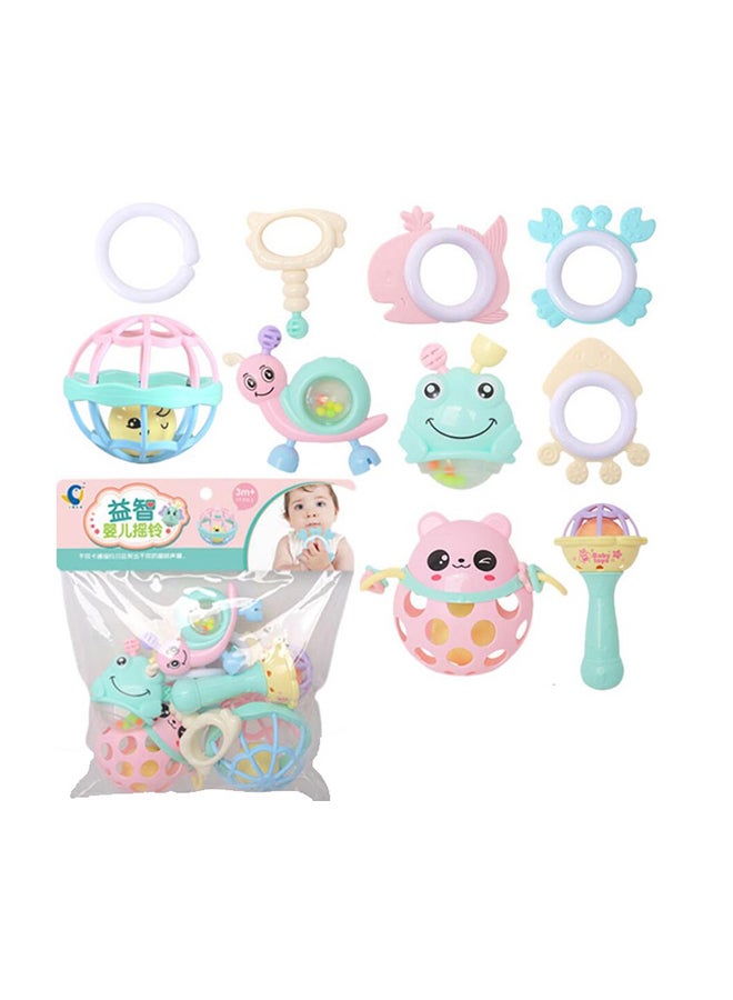 10-Piece Multi-Shaped Baby Rattle Toy Set  - Image 1