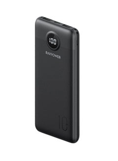 RAVPOWER 10000 mAh 3 Ports Power Bank 20 Watt Black  - Image 1