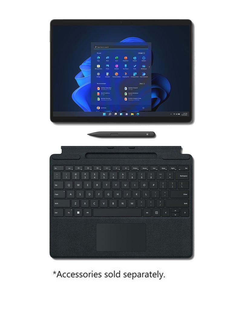 Microsoft - Surface Pro 8 Laptop With 13-Inch PixelSense Display, Intel Core i5-1135G7 Processor / 8GB RAM / 256GB SSD / Intel Iris Xe Graphics /International Version English Graphite - Image 1