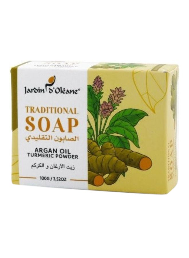 JARDIN D OLEANE Argan Oil And Turmeric Powder Traditional Soap 100grams 