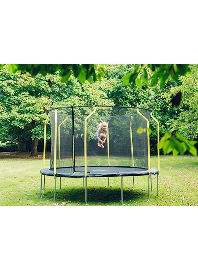 Plum - Fun V2 Classic Wave Springsafe Enclosed Trampoline 8ft 2.4m 6 Year Plus - Image 1