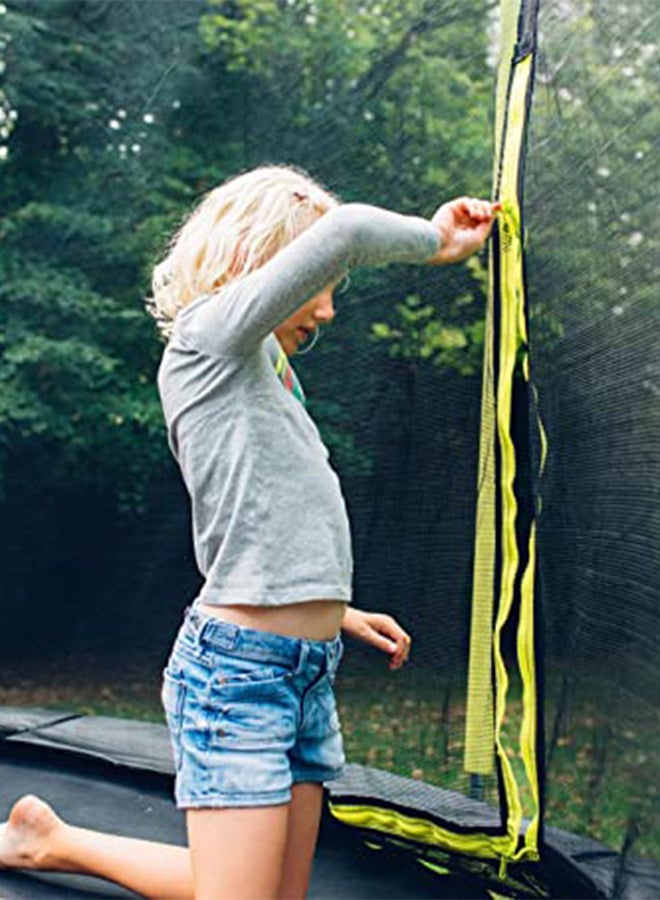 Plum - Fun V2 Classic Wave Springsafe Enclosed Trampoline 8ft 2.4m 6 Year Plus - Image 1