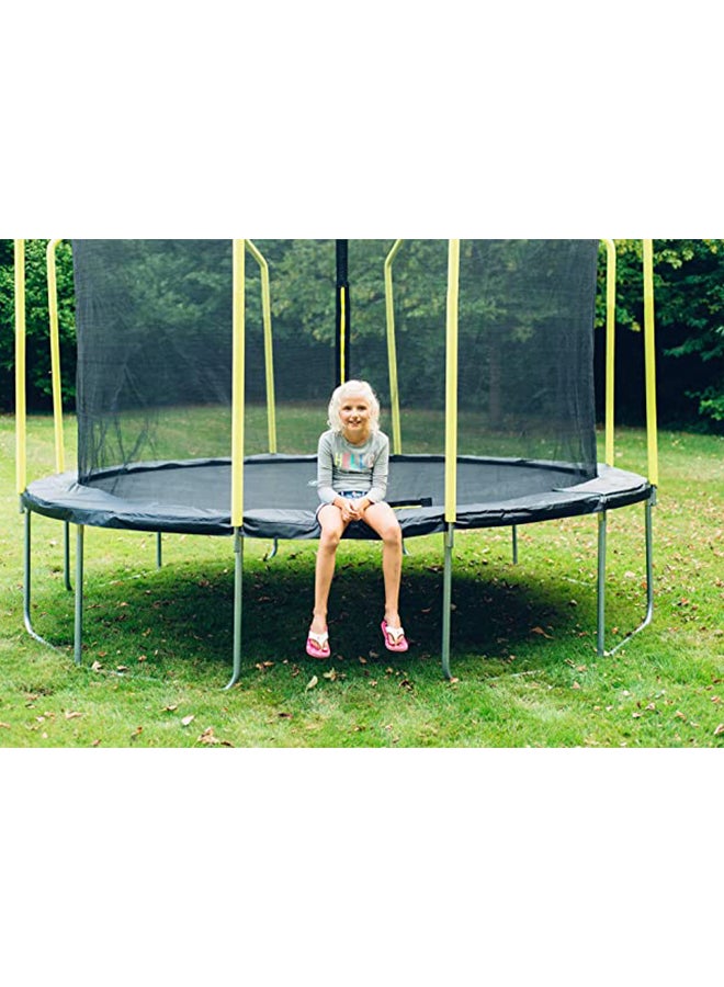Plum - Fun V2 Classic Wave Springsafe Enclosed Trampoline 8ft 2.4m 6 Year Plus - Image 1