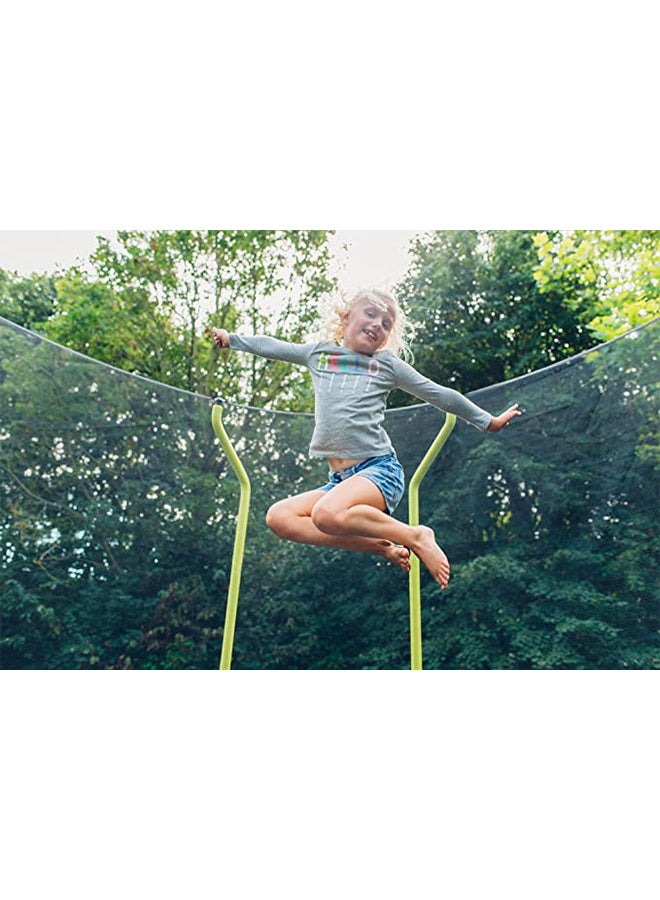 Plum - Fun V2 Classic Wave Springsafe Enclosed Trampoline 8ft 2.4m 6 Year Plus - Image 1