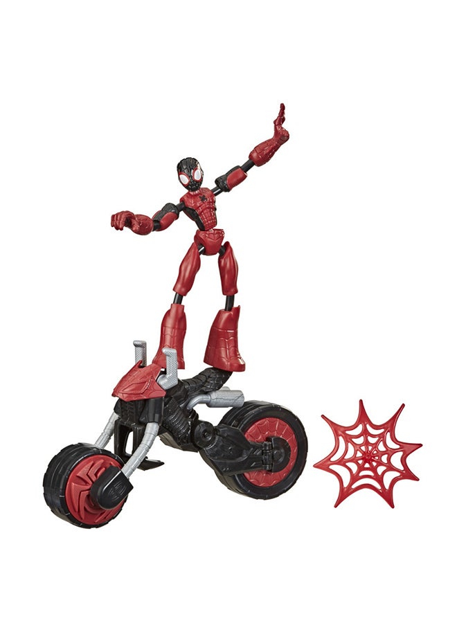 MARVEL - Marvel Bend and Flex, Flex Rider Spider-Man Action Figure Toy, 6-inch Flexible Figure and 2-In-1 Motorcycle For Kids Ages 4 And Up - Image 1