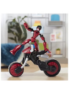 MARVEL Marvel Bend and Flex, Flex Rider Spider-Man Action Figure Toy, 6-inch Flexible Figure and 2-In-1 Motorcycle For Kids Ages 4 And Up  - Image 5