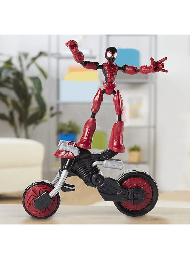 MARVEL - Marvel Bend and Flex, Flex Rider Spider-Man Action Figure Toy, 6-inch Flexible Figure and 2-In-1 Motorcycle For Kids Ages 4 And Up - Image 1