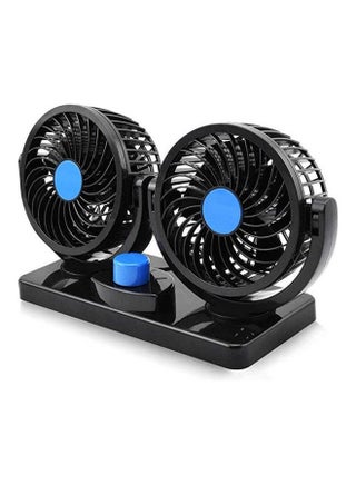 12V Electric Car Fan 360 Degree Rotatable Dual Head Car Auto Cooling Air Fan Powerful Quiet 2 Speed - v1652104398/N53297941A_1