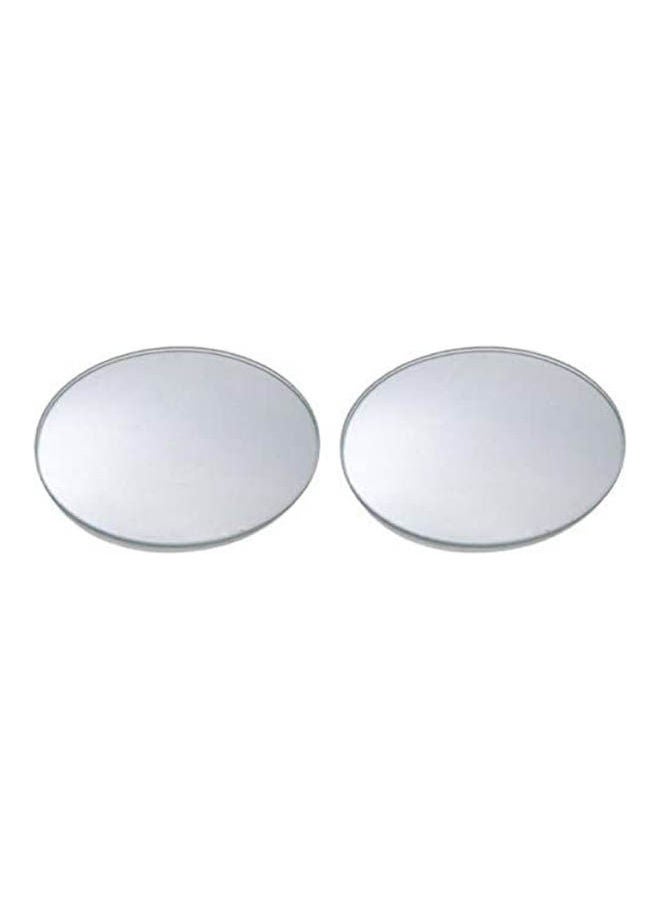 2Pcs Blind Spot Mirror Hd Glass Convex Adhesive Round Rear View Mirror For Car