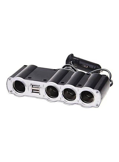 4 Way 12V Car Cigarette Lighter Socket