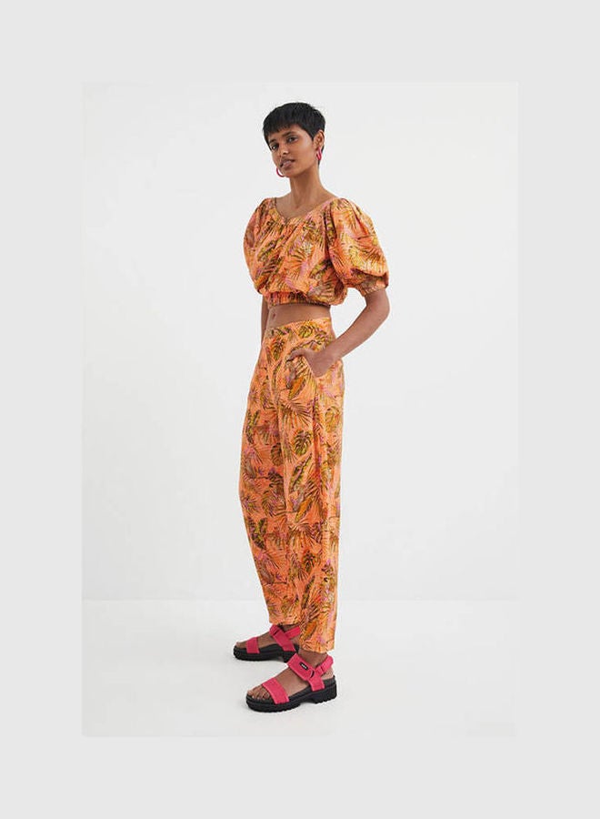 DESIGUAL Mango Safari Trousers Multicolor Print  - Image 2
