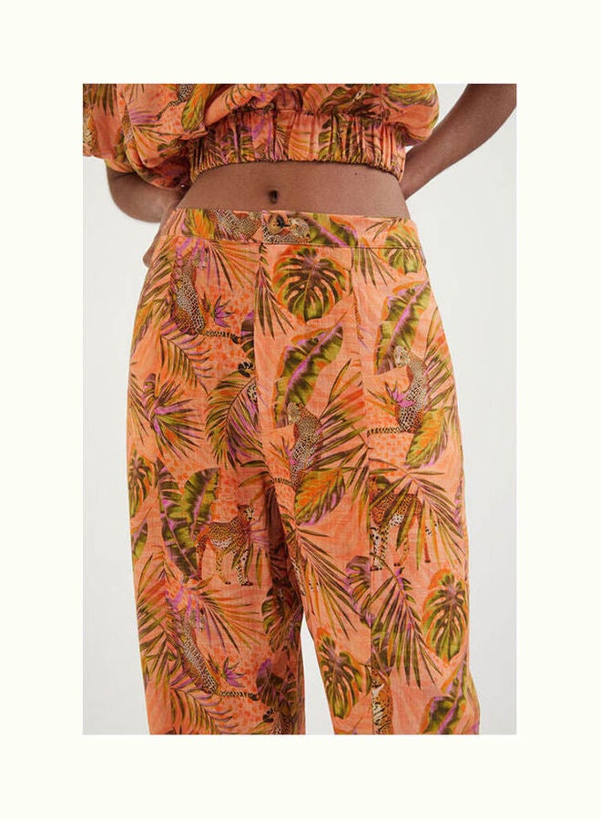 DESIGUAL Mango Safari Trousers Multicolor Print  - Image 3