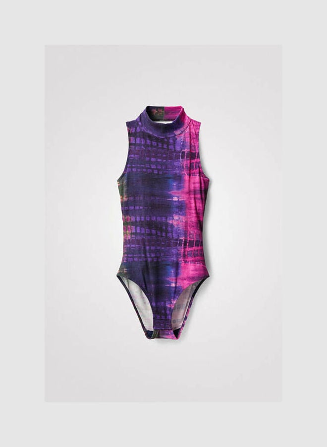 DESIGUAL Ribbed Tie-Dye Bodysuit Multicolor  - Image 3