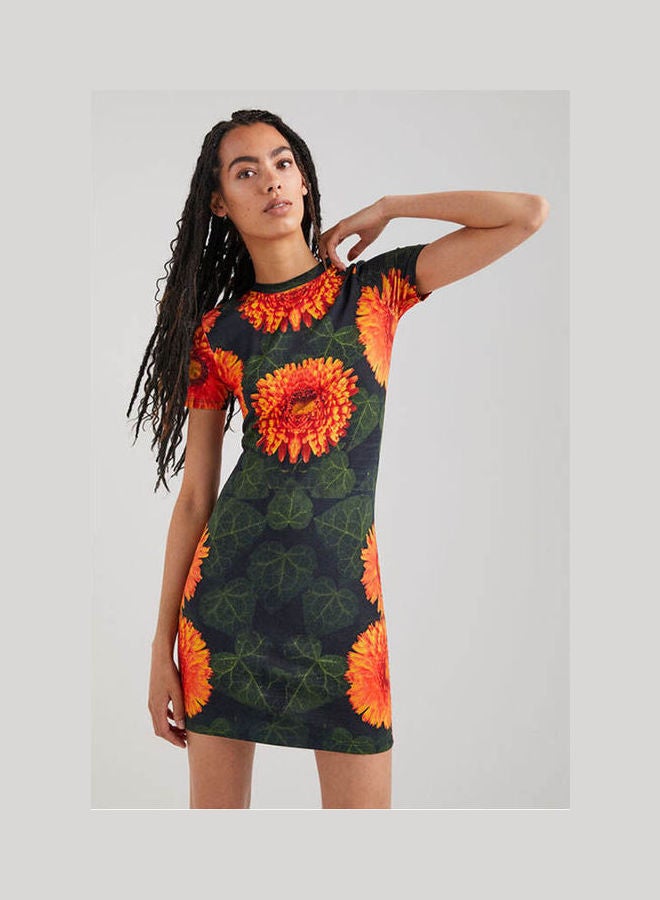DESIGUAL Floral T-Shirt Dress Floral Print  - Image 1