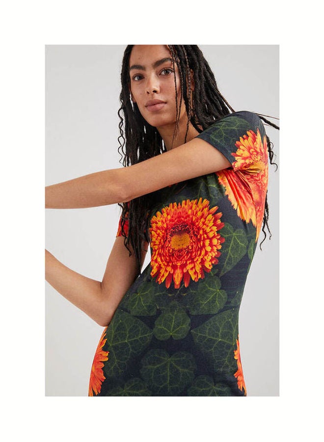 DESIGUAL Floral T-Shirt Dress Floral Print  - Image 3