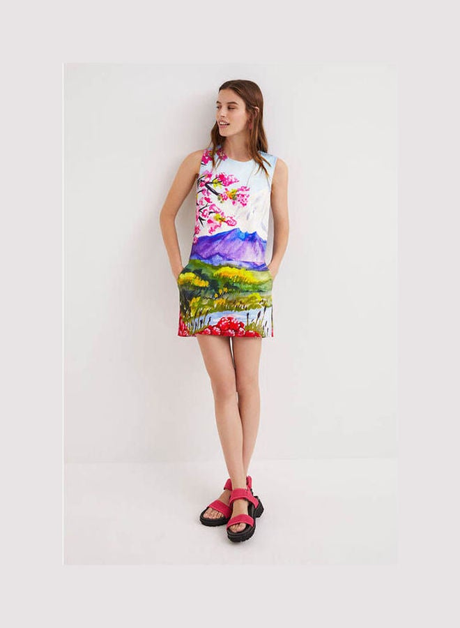 DESIGUAL Japanese Print Pinafore Multicolor  - Image 3
