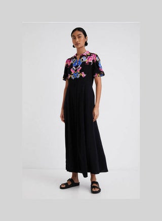 M. Christian Lacroix Long Dress Black Print - v1652144380/N53249137V_1