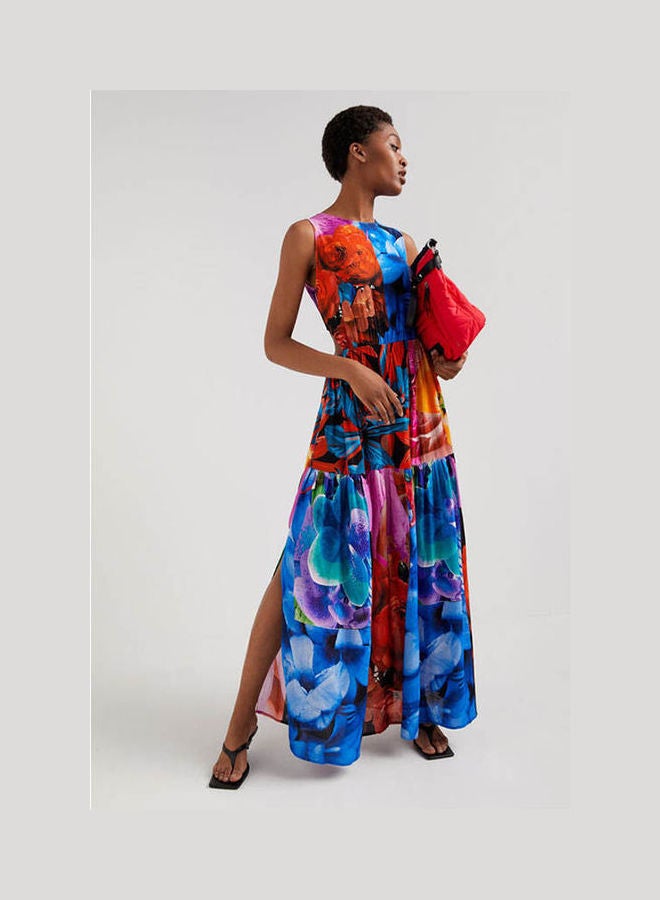 DESIGUAL Floral Cut-Out Dress Floral Print  - Image 1