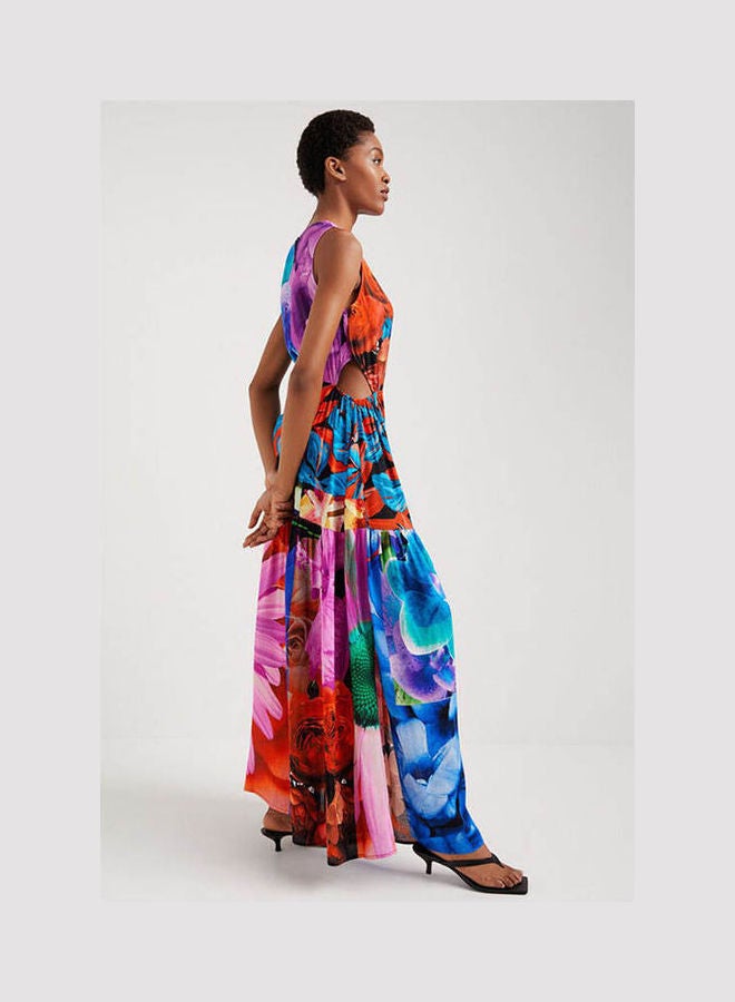 DESIGUAL Floral Cut-Out Dress Floral Print  - Image 3