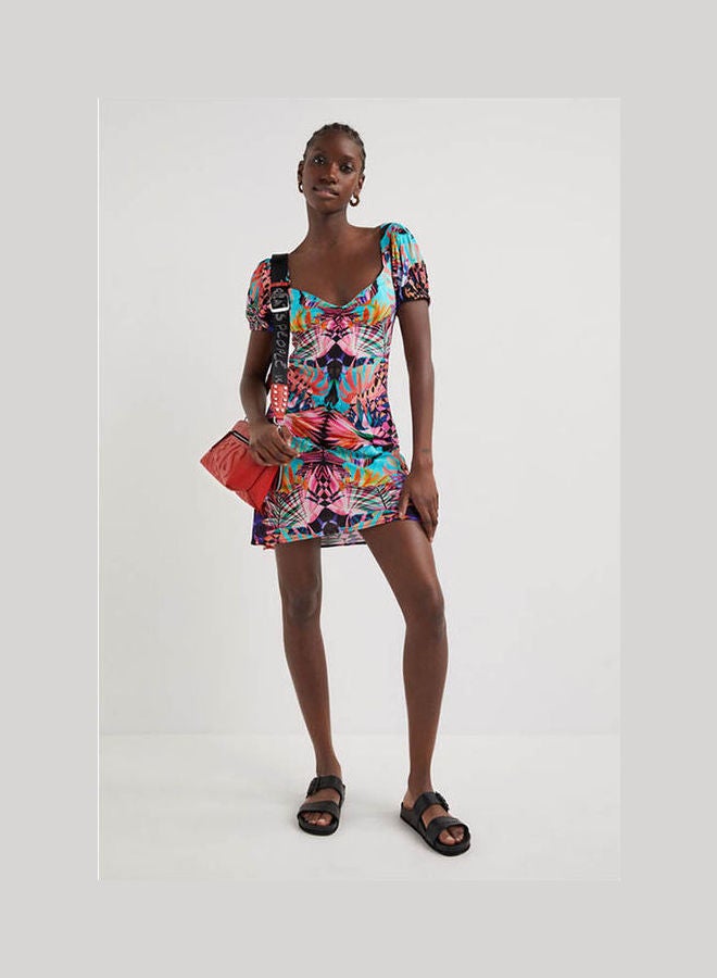 DESIGUAL Arty Print Dress Floral Print  - Image 2