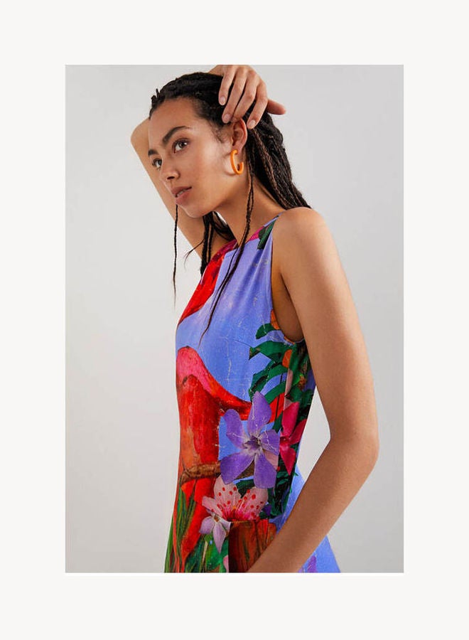 DESIGUAL - Tropical Parrot Pinafore Multicolor - Image 1