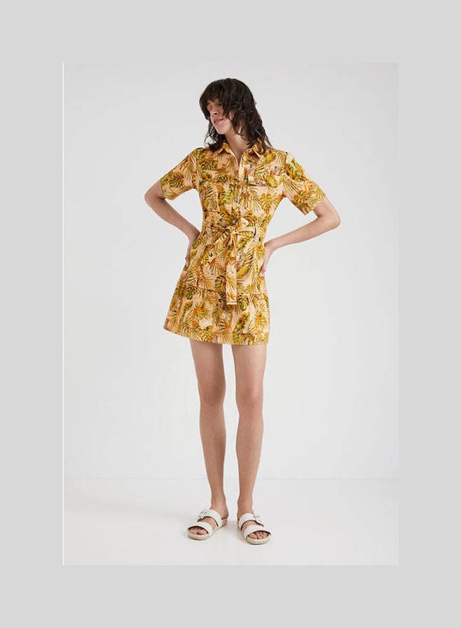 DESIGUAL Tropical Shirt Dress Multicolor  - Image 3