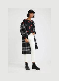 DESIGUAL Red Lips Long Sleeve Black Print  - Image 3