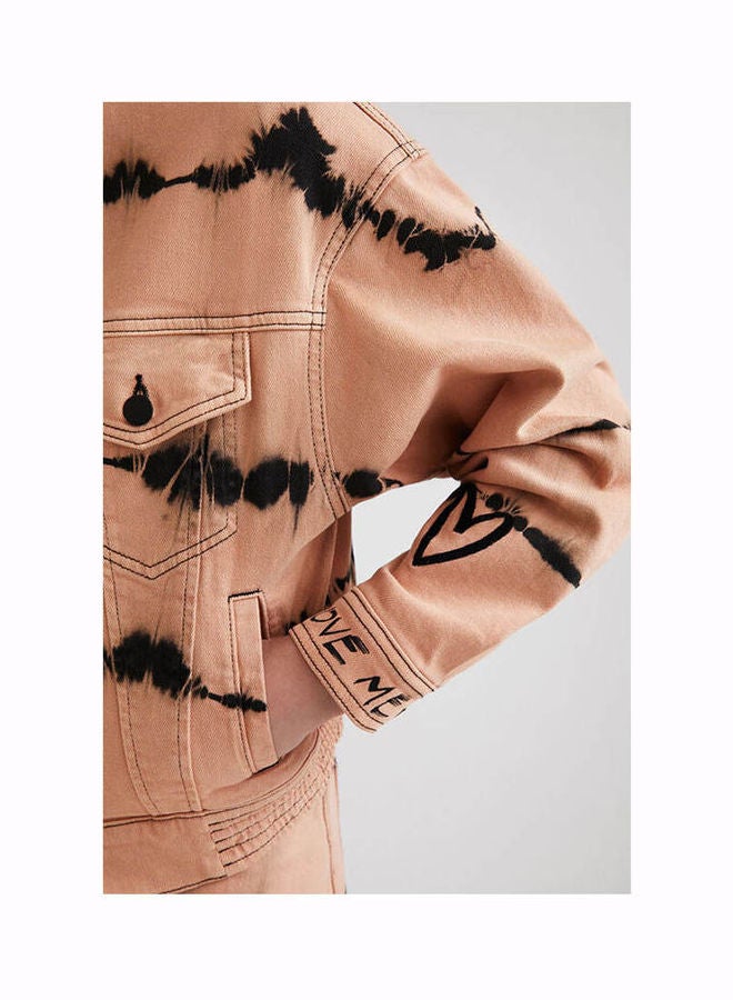 DESIGUAL - Denim Printed Jacket Multicolor Print - Image 1