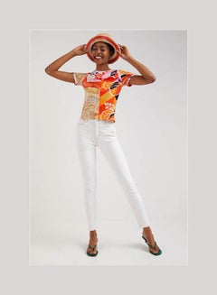DESIGUAL M. Christian Lacroix Ribbed T-Shirt Multicolor  - Image 3