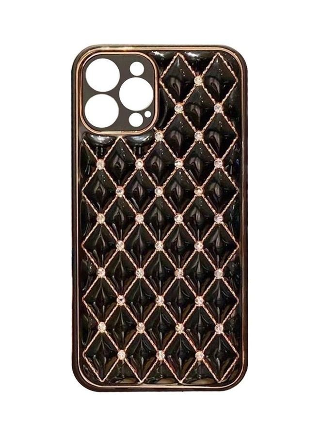 MARGOUN - iPhone 12 Pro Max Luxury Diamond Bling Rhinestone Case Cover Shockproof Camera Lens Protection Black - Image 1
