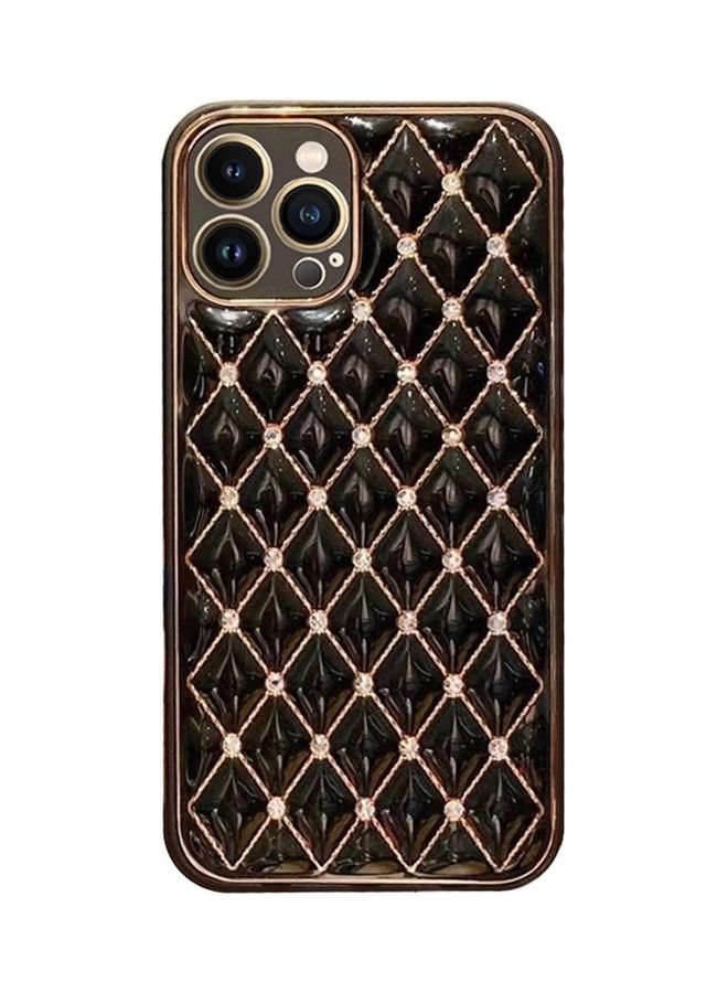 MARGOUN - iPhone 12 Pro Max Luxury Diamond Bling Rhinestone Case Cover Shockproof Camera Lens Protection Black - Image 1