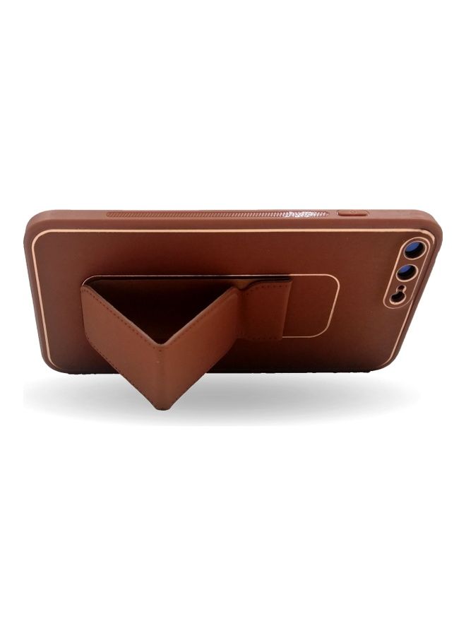 مارجون غطاء حماية واق مزود بحزام معصم مغناطيسي 3 في 1 لهاتف آيفون 7 بلس/ 8 بلس بني - Image 2