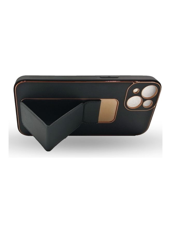 MARGOUN Protective Cover With Magnetic Wrist Strap 3 In 1 stand For Apple iPhone 13 Black - Image 2