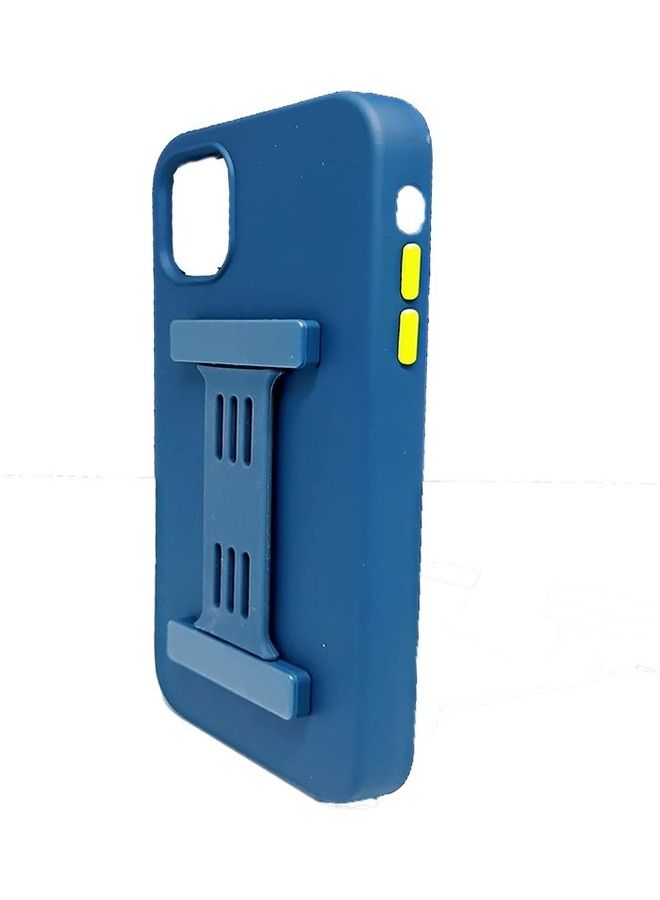 MARGOUN Protective Hand Grip Finger Strap Stand Case Cover For Apple iPhone 11 Pro Max Royal Blue - Image 3