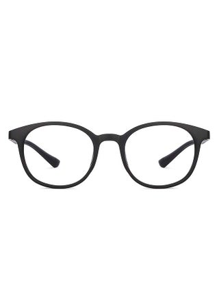 Zero Power Full Rim Bluecut & Antiglare Round Shape Computer Eyeglasses LB E13736 - 49mm - Black - v1652170523/N53285453A_1