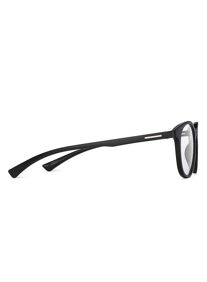 Lenskart Blu Zero Power Full Rim Bluecut & Antiglare Round Shape Computer Eyeglasses LB E13736 - 49mm - Black  - Image 3
