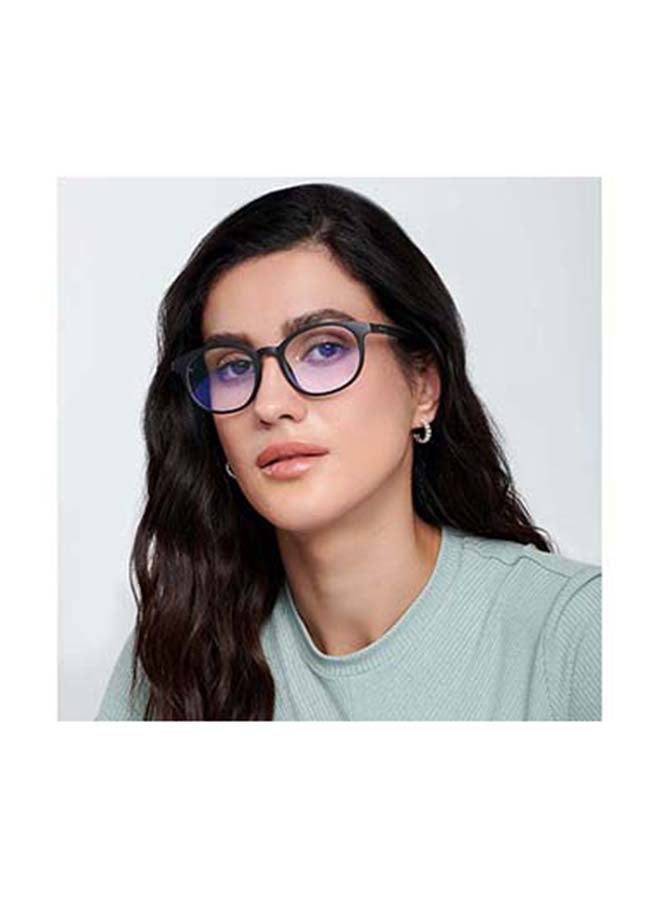 Lenskart Blu Zero Power Full Rim Bluecut & Antiglare Round Shape Computer Eyeglasses LB E13736 - 49mm - Black  - Image 5