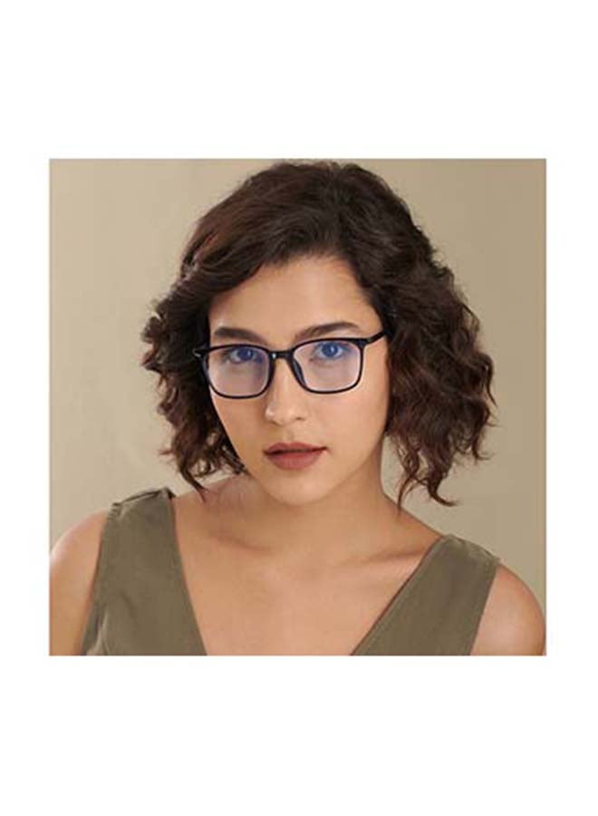 Lenskart Blu - Zero Power Full Rim Bluecut & Antiglare Square Shape Computer Eyeglasses LB E13526 - 51mm - Blue - Image 1