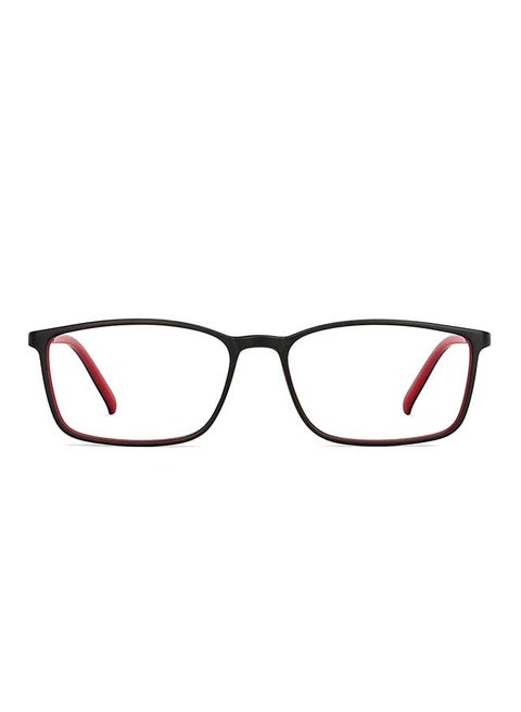 Zero Power Full Rim Bluecut & Antiglare Rectangle Shape Computer Eyeglasses LB E13527 - 53mm - Black