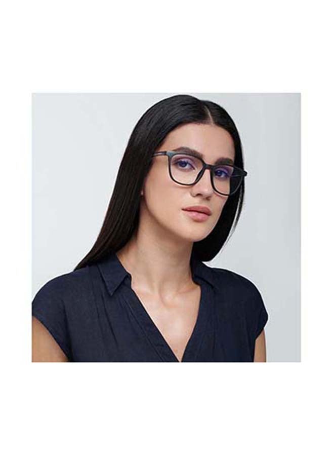 Lenskart Blu - Zero Power Full Rim Bluecut & Antiglare Square Shape Computer Eyeglasses LB E13740 - 52mm - Black - Image 1